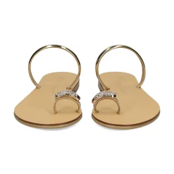 NICOLAS LAINAS Sandalias planas de Mujer 243-T ORO