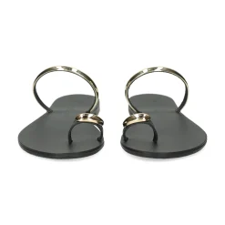 NICOLAS LAINAS Sandalias planas de Mujer 313L-T BLACK GOLD