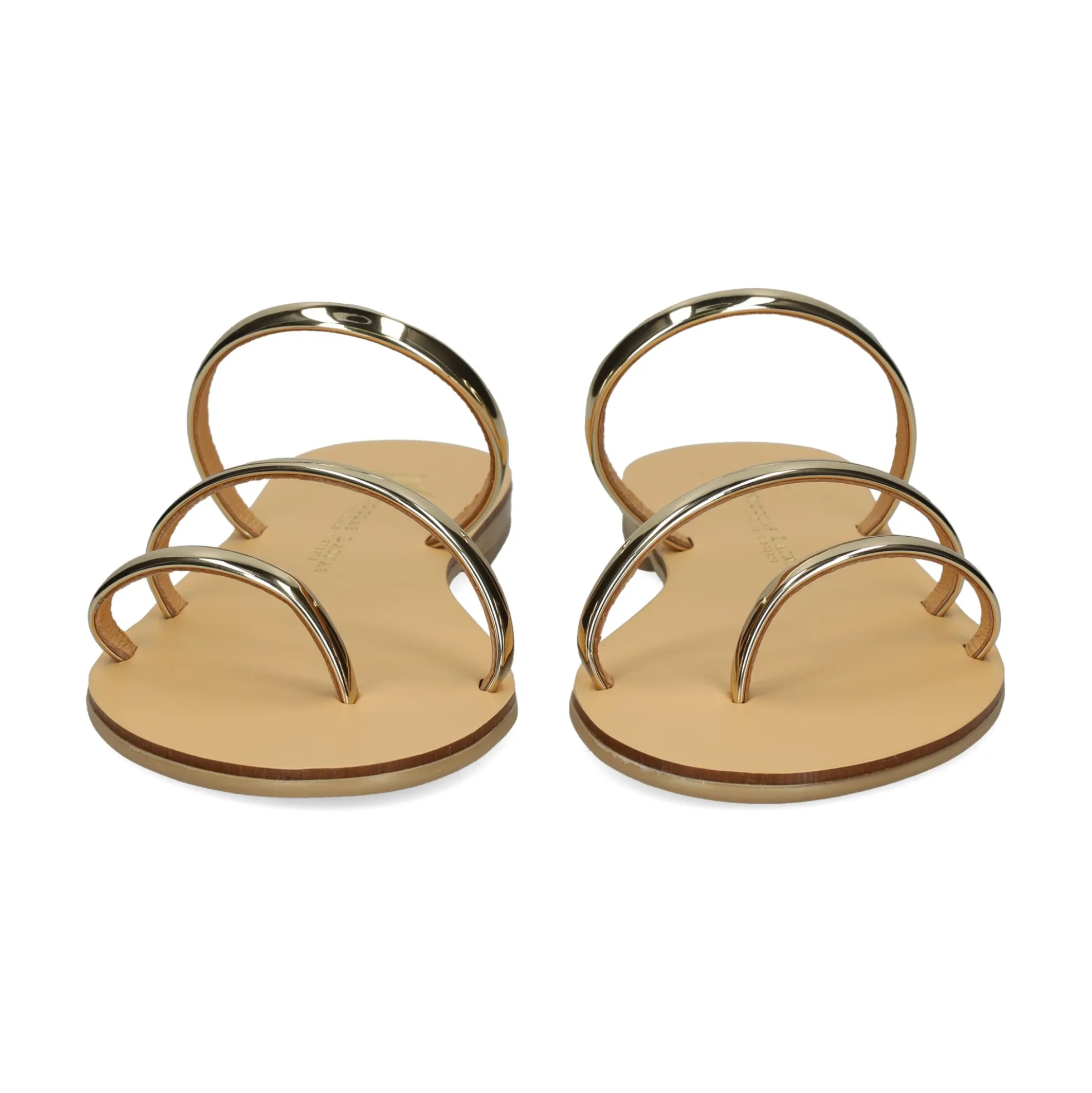 NICOLAS LAINAS Sandalias planas de Mujer 27-T ORO