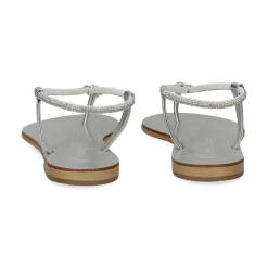 NICOLAS LAINAS Sandalias planas de Mujer 53-TCM SILVER