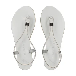 NICOLAS LAINAS Sandalias planas de Mujer 53-TCM SILVER