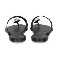 NICOLAS LAINAS Sandalias planas de Mujer 243-B NEGRO
