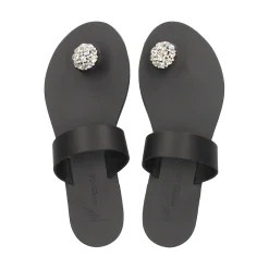 NICOLAS LAINAS Sandalias planas de Mujer 243-B NEGRO