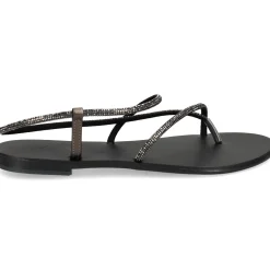 NICOLAS LAINAS Sandalias planas de Mujer 67-TC NEGRO