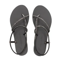 NICOLAS LAINAS Sandalias planas de Mujer 67-TC NEGRO