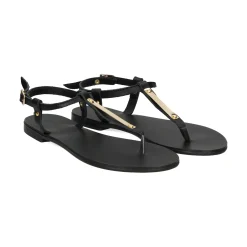 NICOLAS LAINAS Sandalias planas de Mujer 252 NEGRO