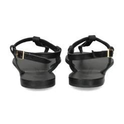 NICOLAS LAINAS Sandalias planas de Mujer 252 NEGRO