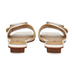 NOA HARMON Sandalias planas de Mujer 009232-0M00 BLANCO