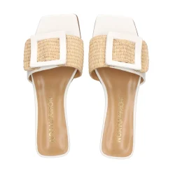 NOA HARMON Sandalias planas de Mujer 009232-0M00 BLANCO