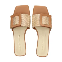 NOA HARMON Sandalias planas de Mujer 008967-0M07 MULTICOLOR CUER