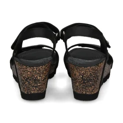 PANAMA JACK Sandalias cuña de Mujer Varel B1 NEGRO
