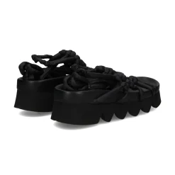PATRIZIA BONFANTI Sandalias planas de Mujer ALISON COTTON NERO