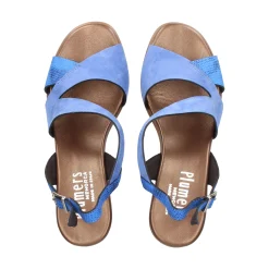 PLUMERS Sandalias con tacón de Mujer 3823 JEANS