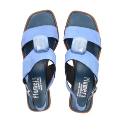 PLUMERS Sandalias con tacón de Mujer 3821 JEANS