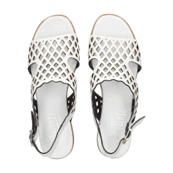 PLUMERS Sandalias con tacón de Mujer 3924 BLANCO