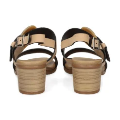 PLUMERS Sandalias con tacón de Mujer 3829 CAMEL