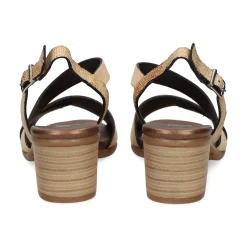 PLUMERS Sandalias con tacón de Mujer 3823 CAMEL