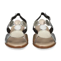 PLUMERS Sandalias planas de Mujer 3914 PLATINO