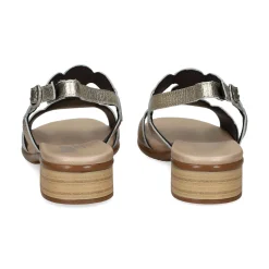 PLUMERS Sandalias planas de Mujer 3914 PLATINO
