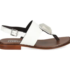 PLUMERS Sandalias planas de Mujer 3754 BLANCO