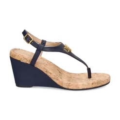 POLO RALPH LAUREN Sandalias cuña de Mujer JEANNIE 003 FRENCH NAVY