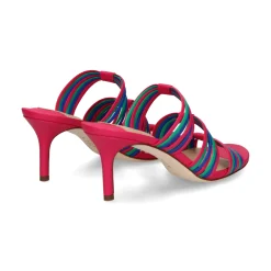POLO RALPH LAUREN Sandalias con tacón de Mujer LORRAINE 002 BLUE STRN/P