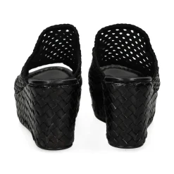 PONS QUINTANA Sandalias cuña de Mujer 9864.T00 09 NEGRO