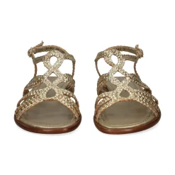 PONS QUINTANA Sandalias planas de Mujer 9760.000 66 PLATINO