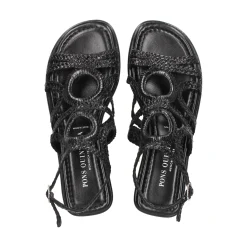 PONS QUINTANA Sandalias planas de Mujer 9759.000 NEGRO