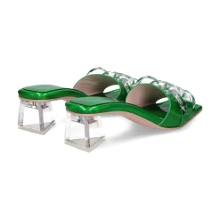 RAS Sandalias con tacón de Mujer 7128 GLOOM GREEN