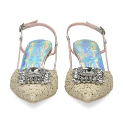 RAS Zapatos de tacón medio de Mujer 7606 TRIGO