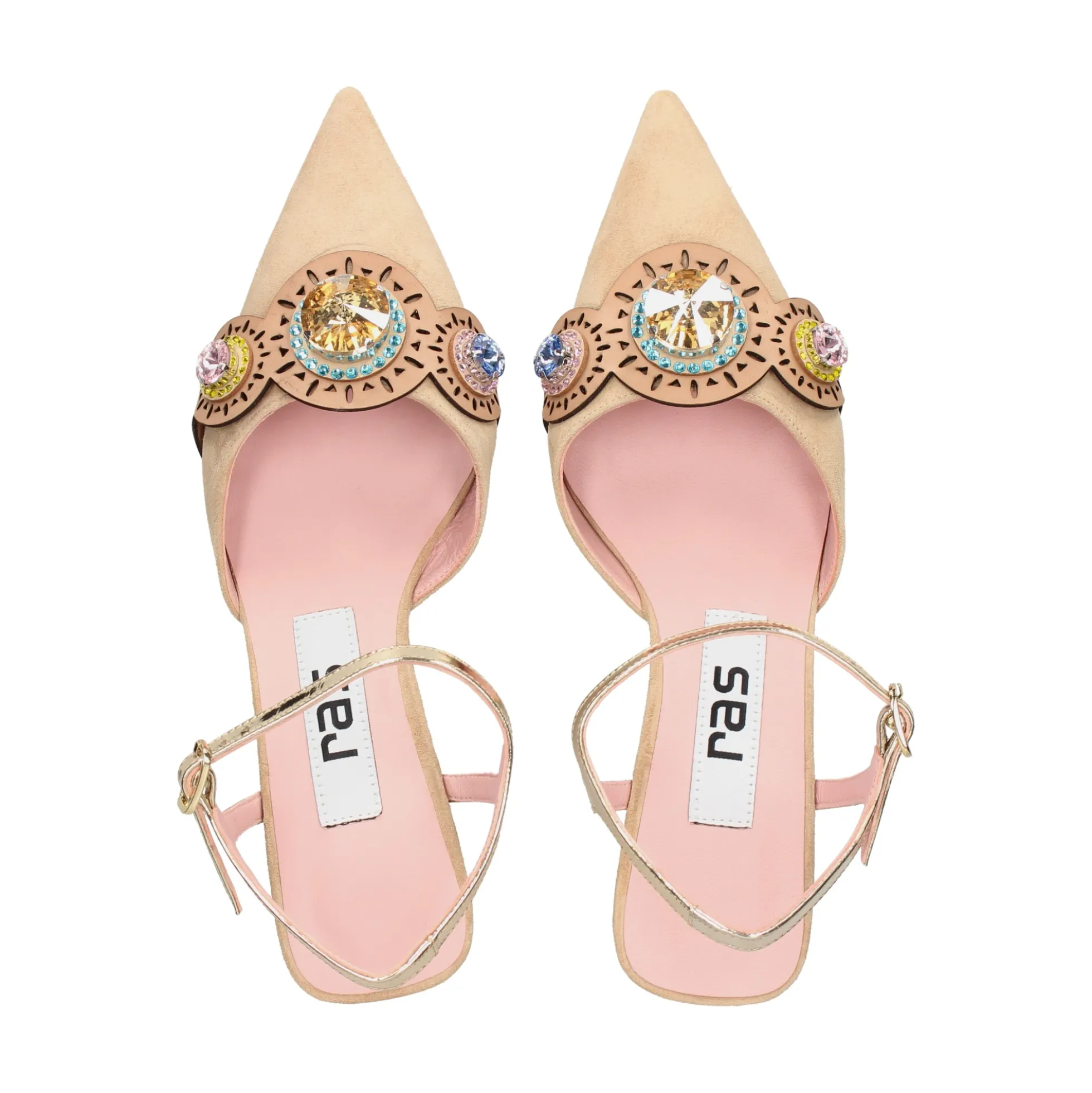 RAS Zapatos de tacón medio de Mujer 8471 MIEL