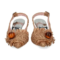 RAS Zapatos de tacón medio de Mujer 7597 TAN