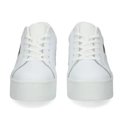 TOMMY HILFIGER Sandalias con plataforma de Mujer EN0EN02518 YBS WHITE