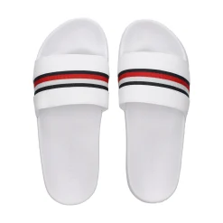TOMMY HILFIGER Sandalias planas de Mujer FW0FW07555 YBS WHITE