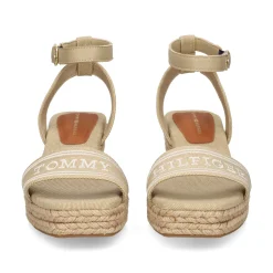 TOMMY HILFIGER Sandalias cuña de Mujer FW0FW08805 ACC HORSERADISH
