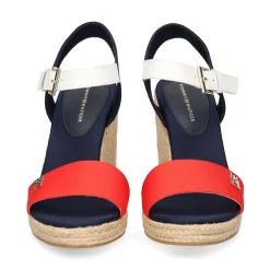 TOMMY HILFIGER Sandalias cuña de Mujer FW0FW08053 0G0 RED WHITE B