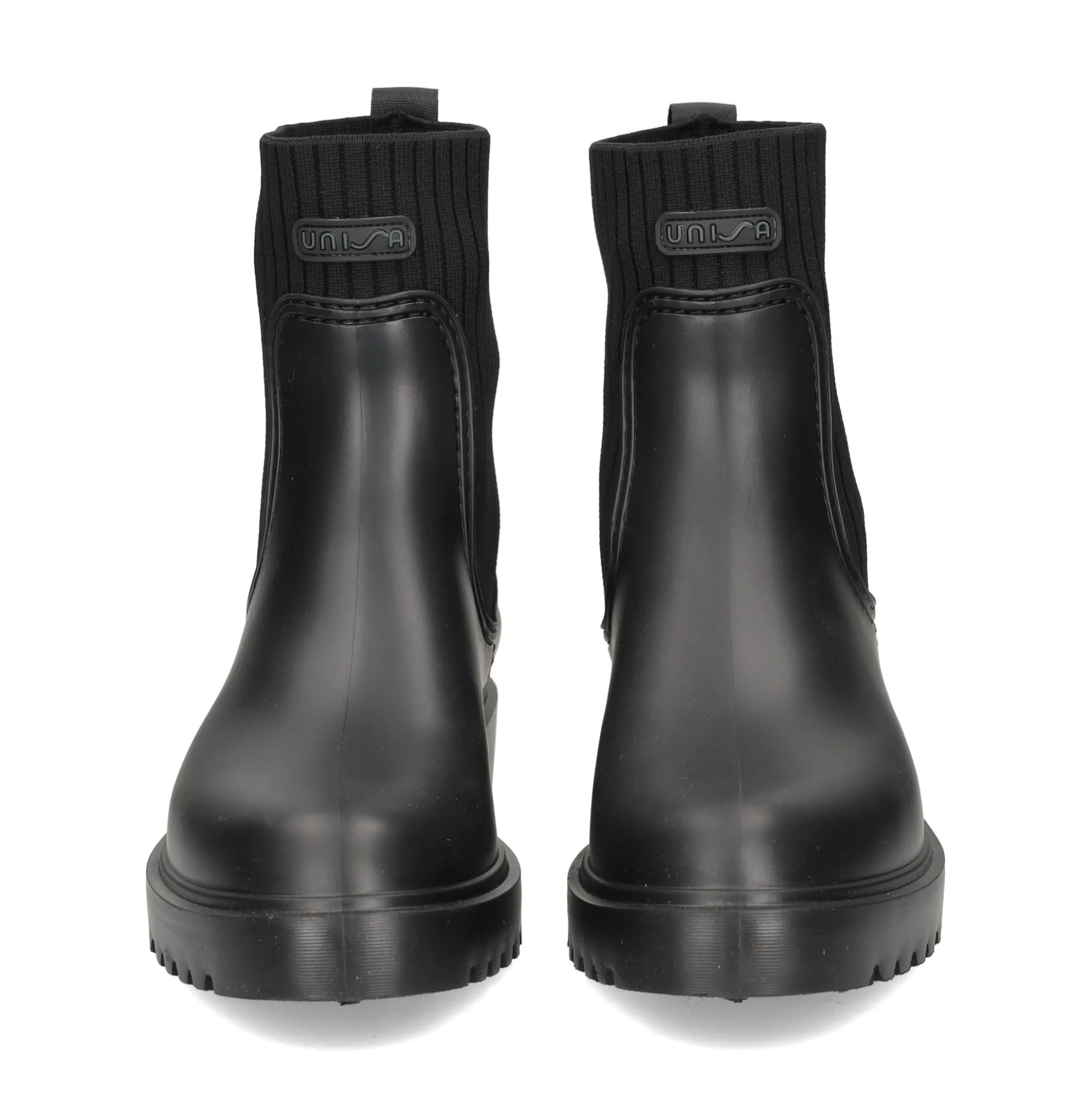 UNISA Botines con tacón de Mujer FAYNAR_RIB NEGRO