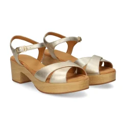UNISA Sandalias con plataforma de Mujer IRAM_25_LMT PLATINO