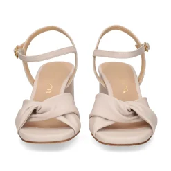 UNISA Sandalias con tacón de Mujer MEDWAY_NTO MARFIL