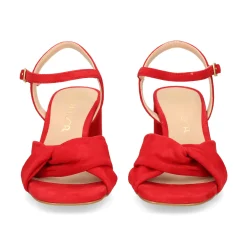 UNISA Sandalias con tacón de Mujer MEDWAY_26_KS CARMESI