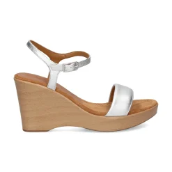 UNISA Sandalias cuña de Mujer RITA_23_LMT SILVER