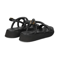 UNISA Sandalias planas de Mujer CEDRA_GRA NEGRO