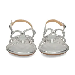 UNISA Sandalias planas de Mujer COOPER_LMT SILVER