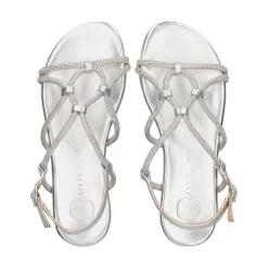 UNISA Sandalias planas de Mujer COOPER_LMT SILVER