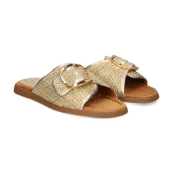 UNISA Sandalias planas de Mujer CRAY_YU ORO