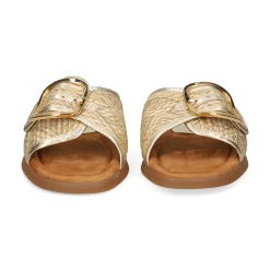 UNISA Sandalias planas de Mujer CRAY_YU ORO