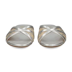 UNISA Sandalias planas de Mujer CHENEY_YU SILVER