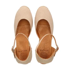 UNISA Zapatos cuña CACERES_23_ECL NATURAL