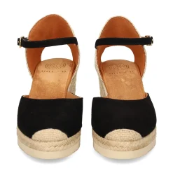 UNISA Zapatos cuña CACERES_25_KS NEGRO